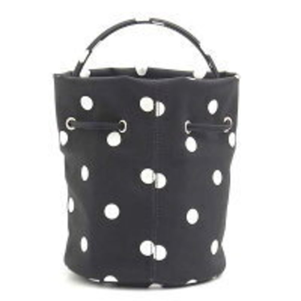 Balenciaga Wheel Drawstring Bag XS Clutch Dot Black White - Picture 3 of 9